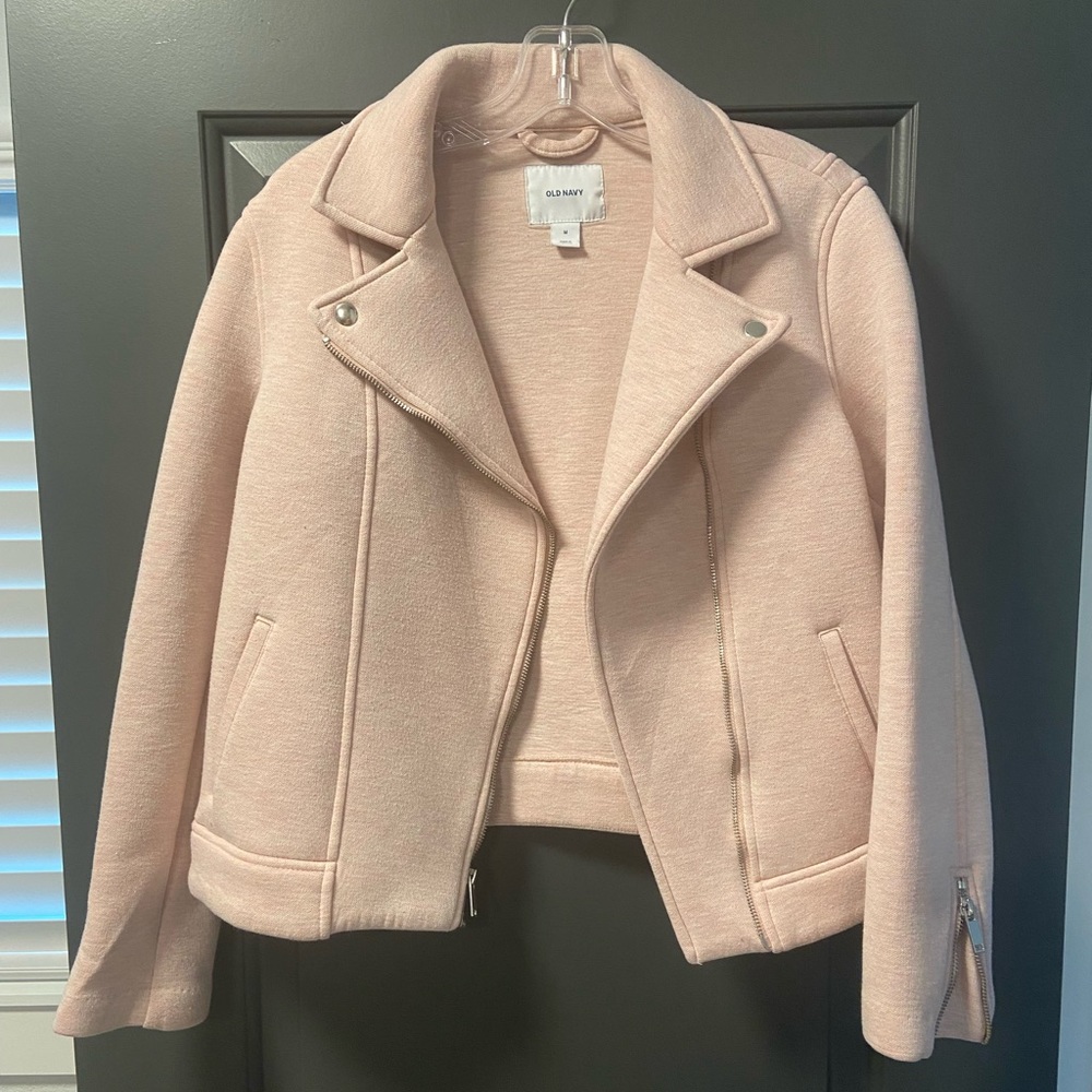 Blush Moto-Style Jacket
